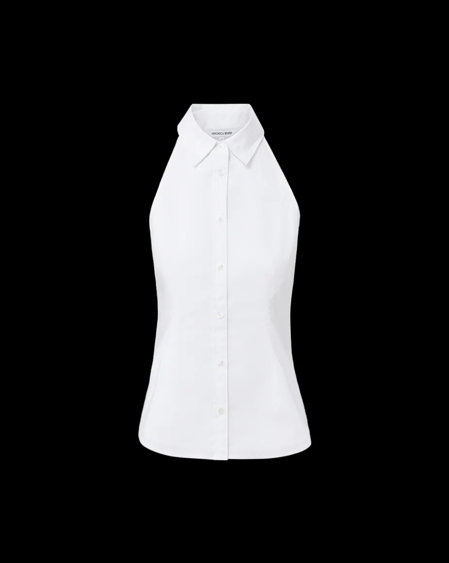 Harper Poplin Top in White