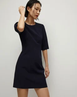 Hayek Dress in Navy