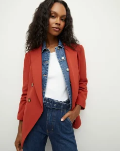 Hirsh Dickey Jacket in Brick Red