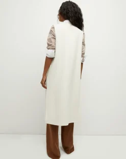 Hoxton Long Vest in Ivory