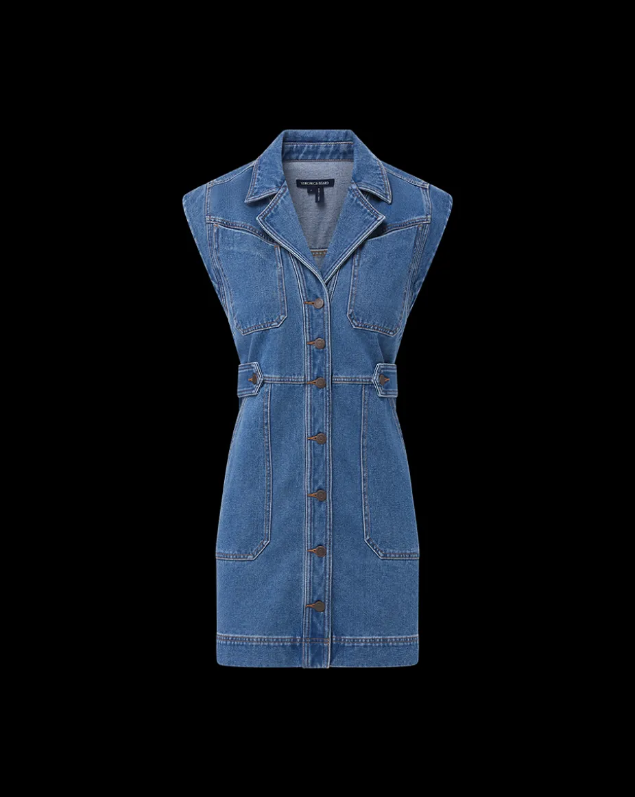 Jax Denim Shirtdress in Light Cornflower