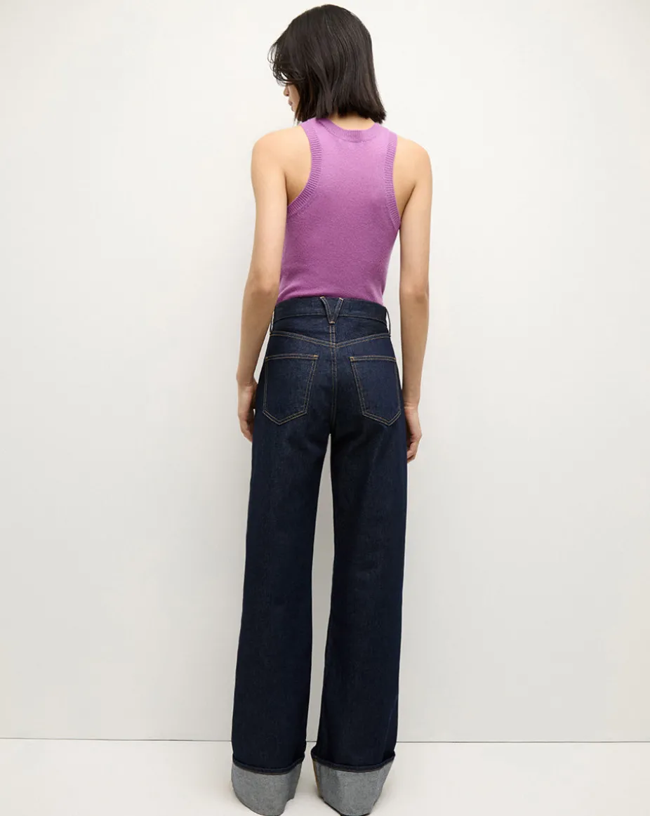 Jerrel Cashmere Tank Top in Purple