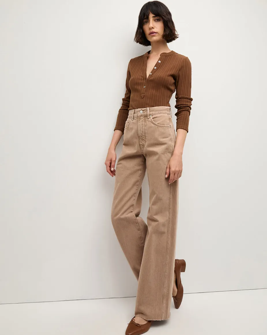 Jocelyn Henley Shirt in Brown