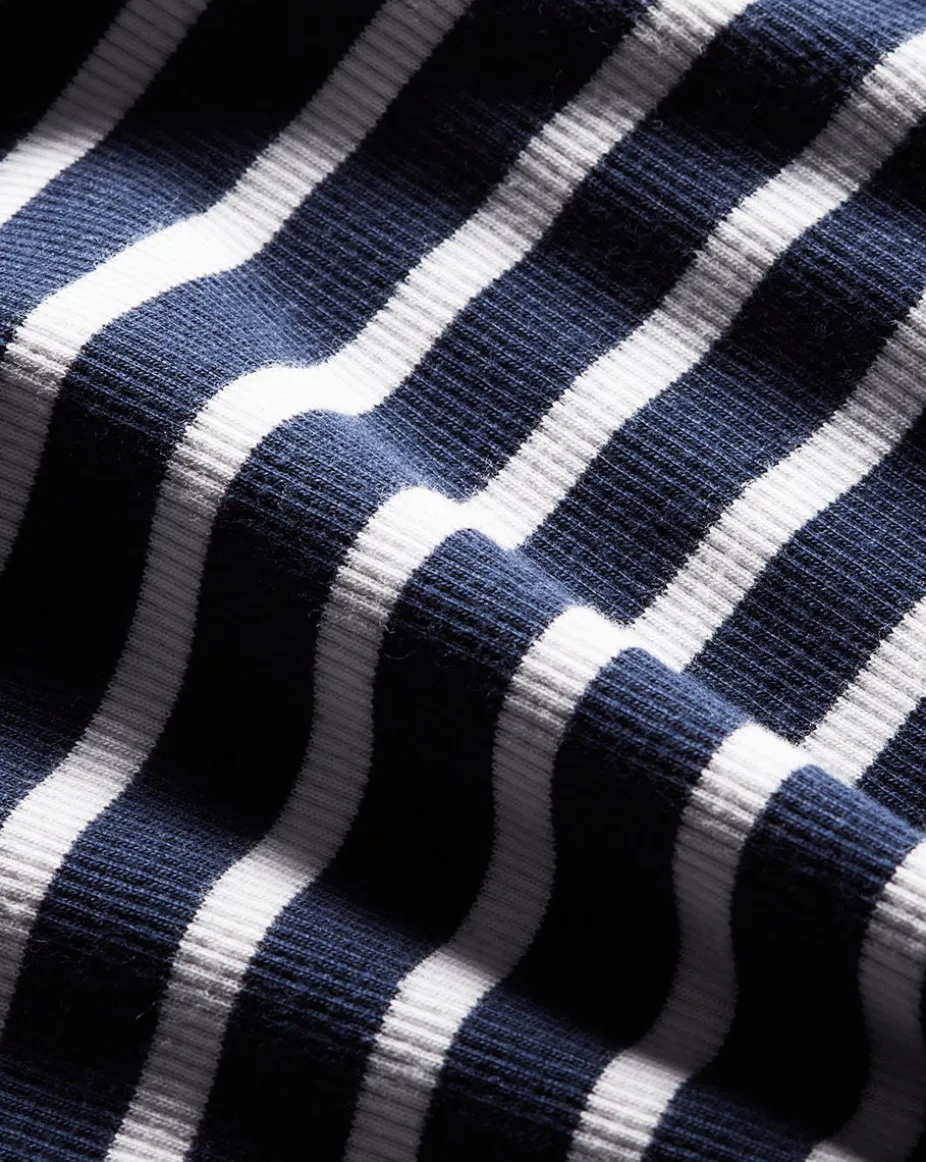 Jordyn Cropped Tank in Marine/Off-White