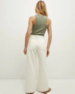 Jordyn Cropped Tank in Sage