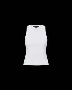 Jordyn Cropped Tank in White