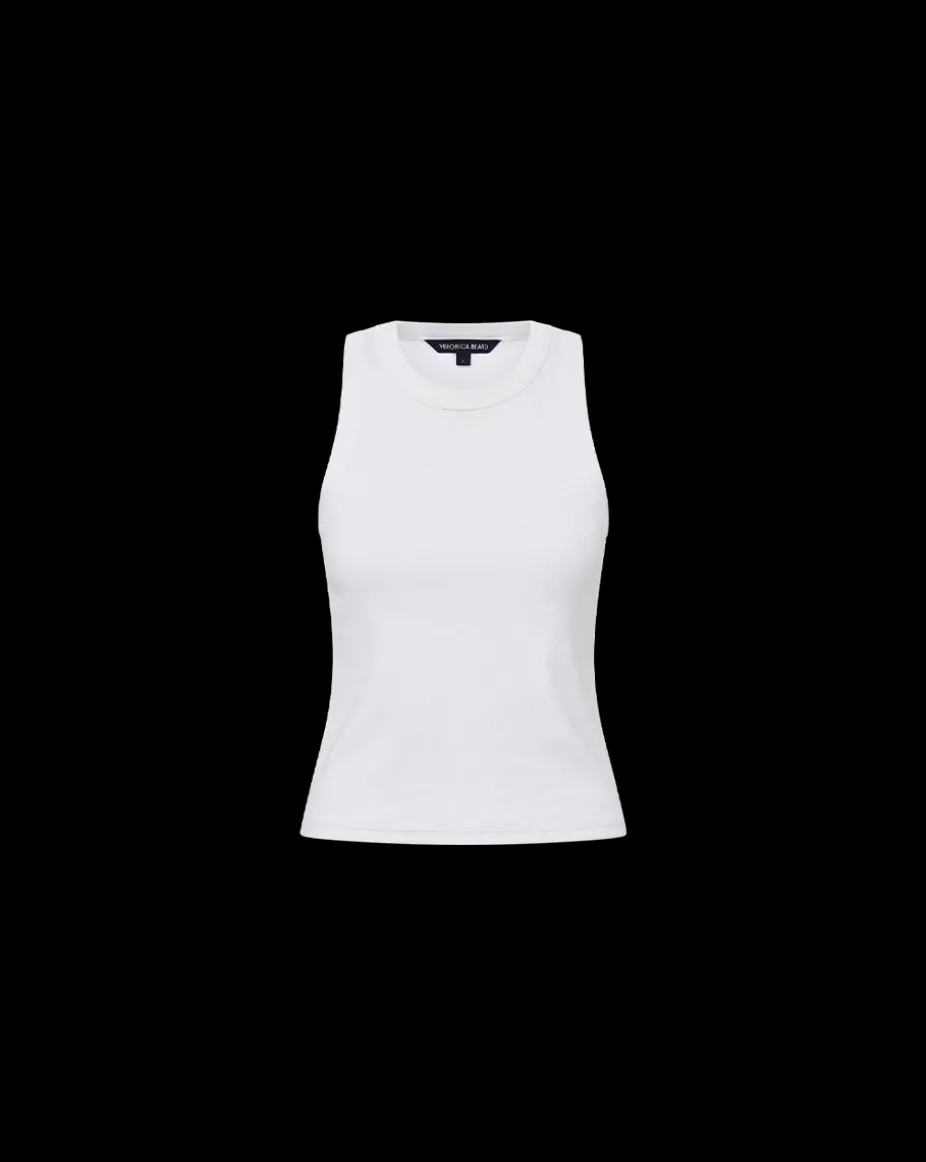 Jordyn Cropped Tank in White