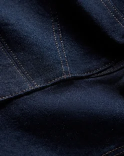 Karrigan Denim Midi Dress in Dark Wash