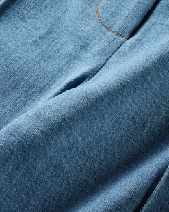 Kean Front-Seam Denim Pant