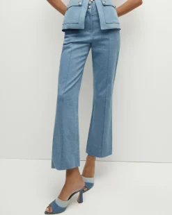 Kean Front-Seam Denim Pant