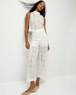 Kehlani Floral Lace Wide-Leg Pant