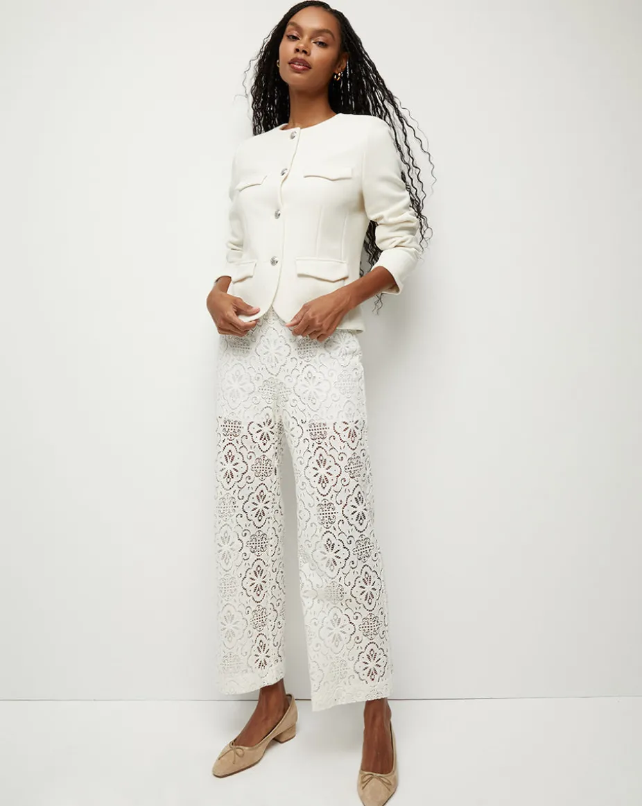 Kehlani Floral Lace Wide-Leg Pant
