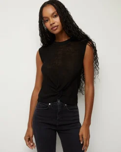 Kellen Twist-Front Sweater