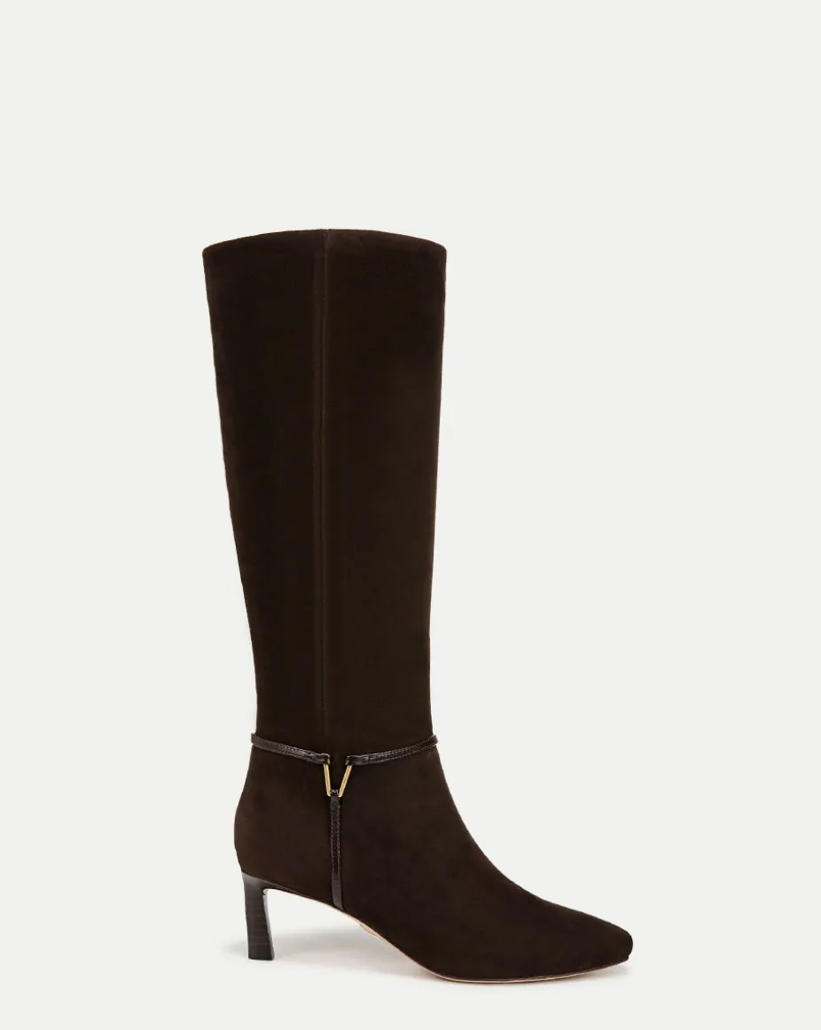 Kenzie Mid-Heel Tall Boot in Espresso