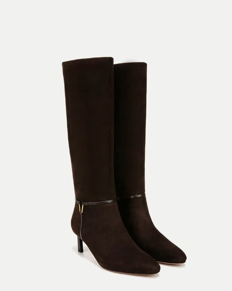 Kenzie Mid-Heel Tall Boot in Espresso