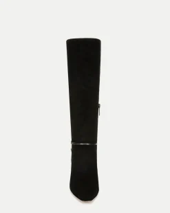 Kenzie Mid-Heel Tall Boot in Black