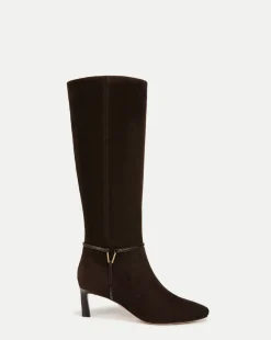 Kenzie Mid-Heel Tall Boot Wide-Calf in Espresso