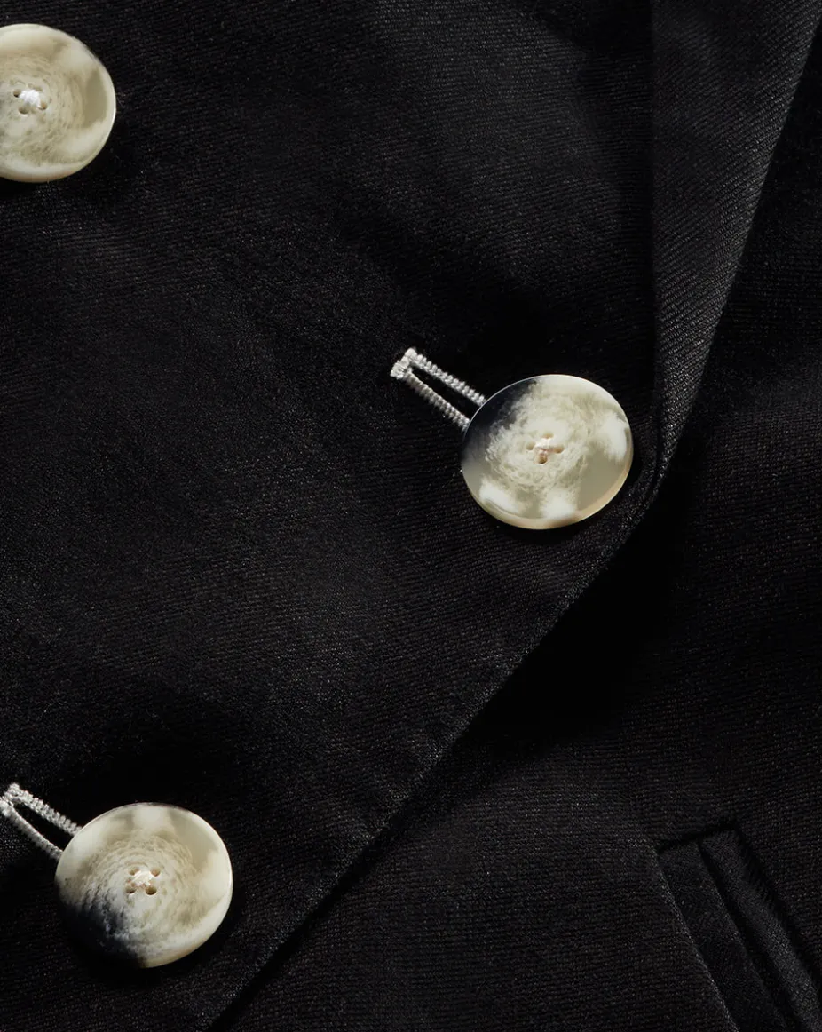 Kiernan Linen Dickey Jacket in Black