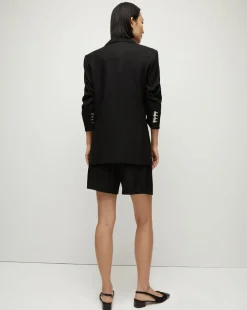 Kiernan Linen Dickey Jacket in Black