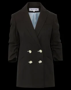 Kiernan Linen Dickey Jacket in Black