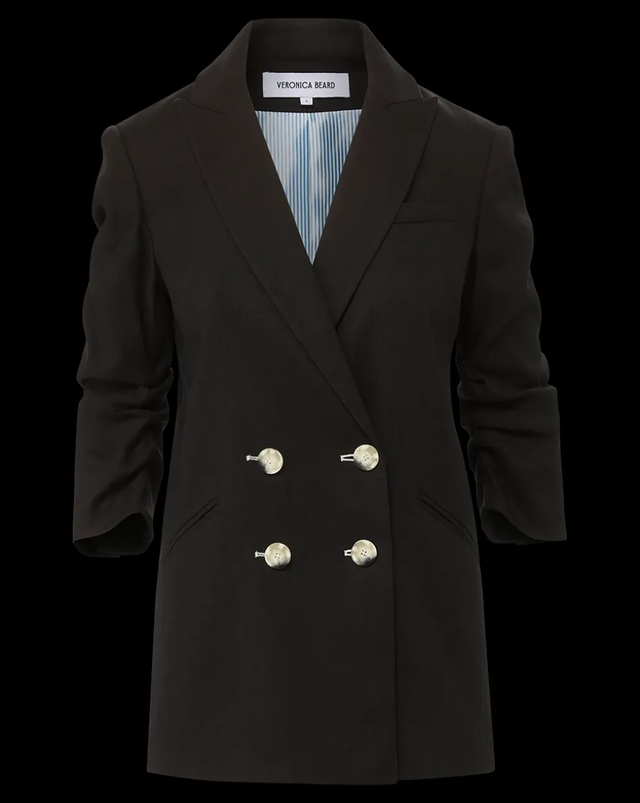 Kiernan Linen Dickey Jacket in Black