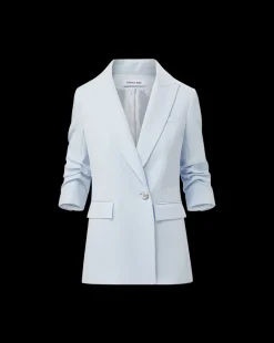 Kimmel Crepe Dickey Jacket in Blue Mist