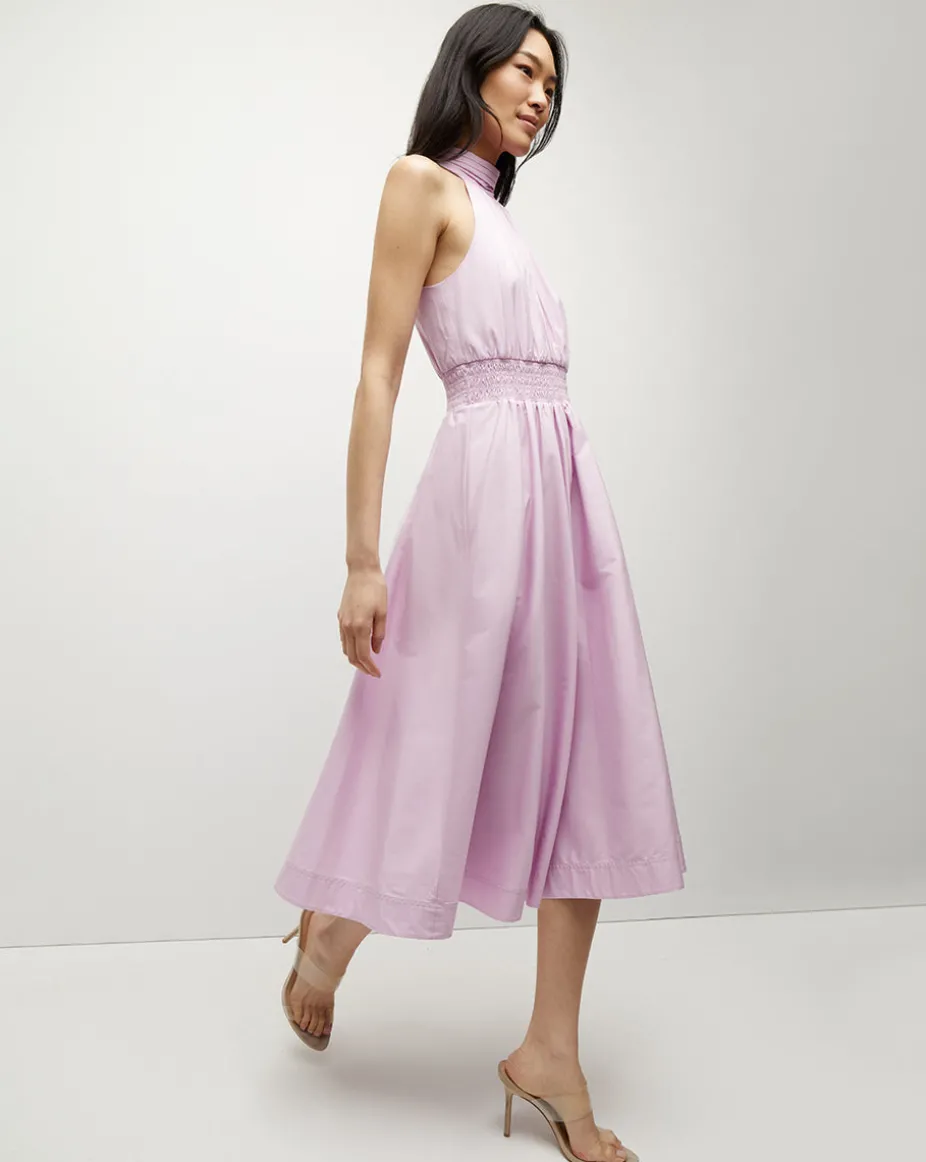 Kinny Poplin Halter Midi Dress