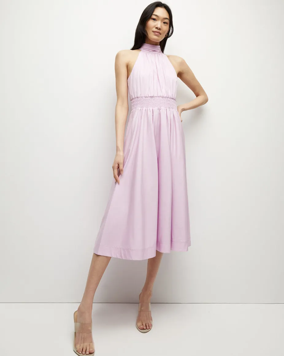 Kinny Poplin Halter Midi Dress