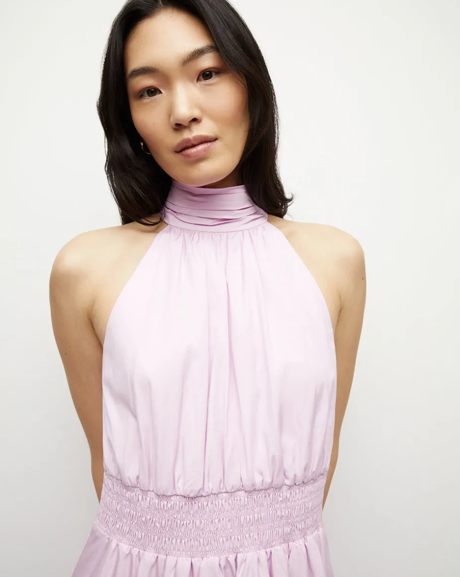 Kinny Poplin Halter Midi Dress