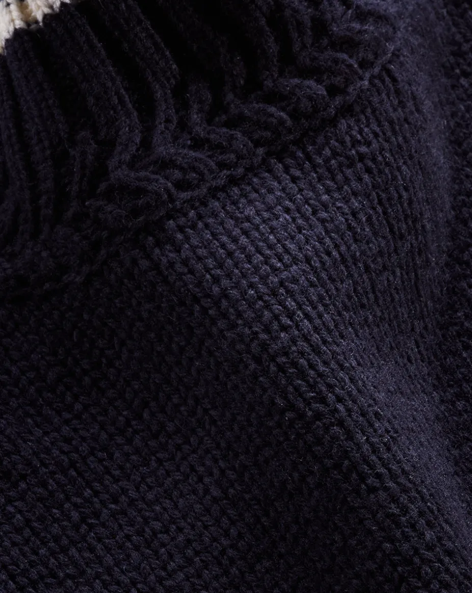 Lancetti Turtleneck Sweater in Navy