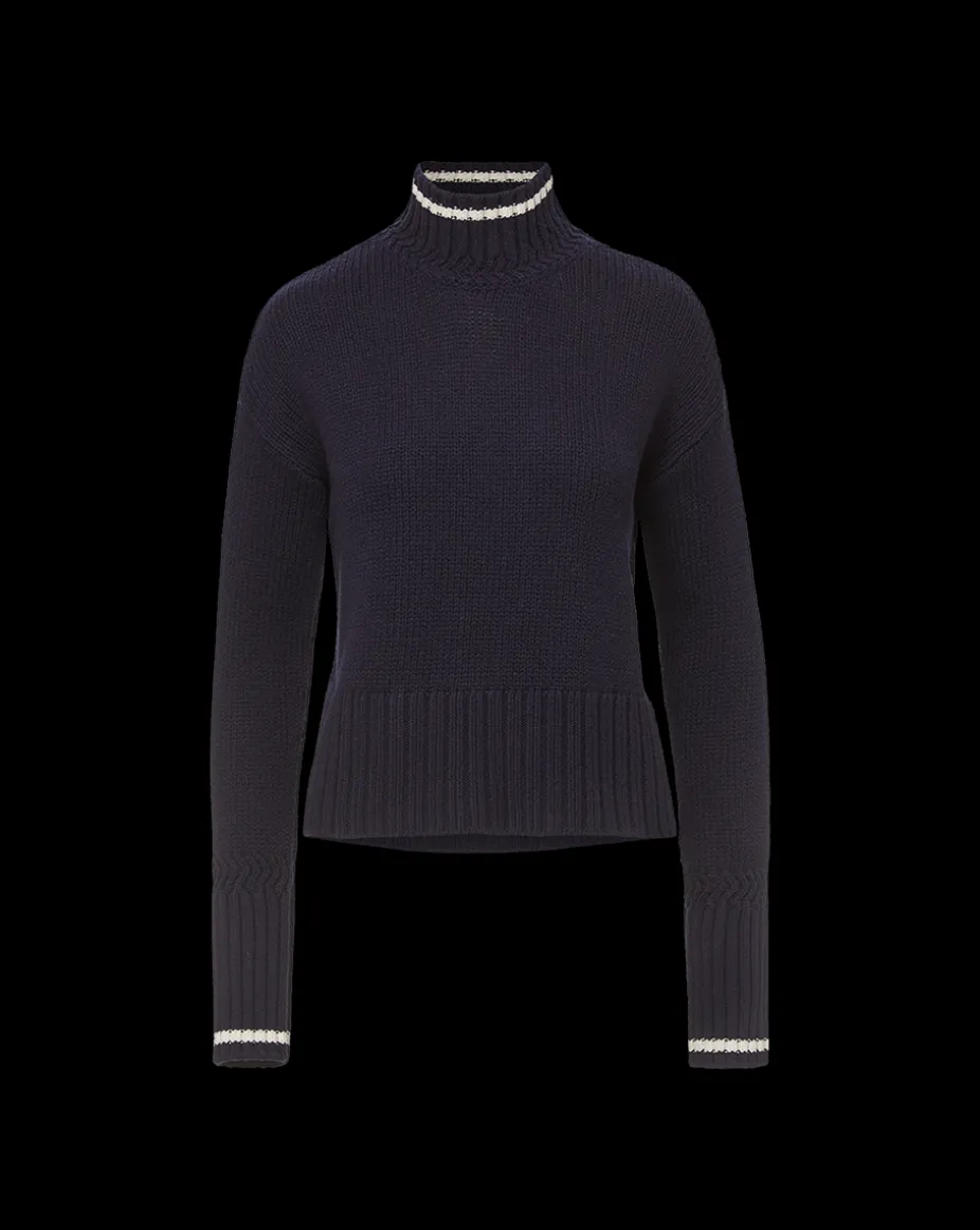 Lancetti Turtleneck Sweater in Navy