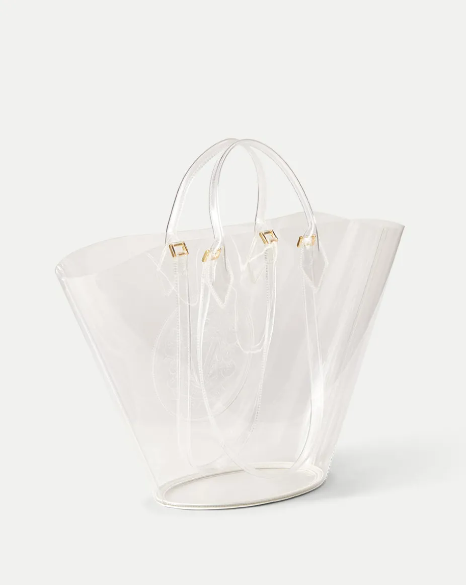 Large Crest Tote in Transparent