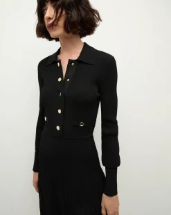 Lauper Sweater Dress in Black