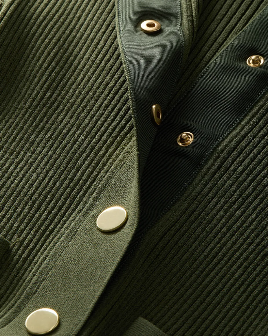 Lauper Sweater Dress in Stone Army