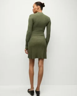 Lauper Sweater Dress in Stone Army