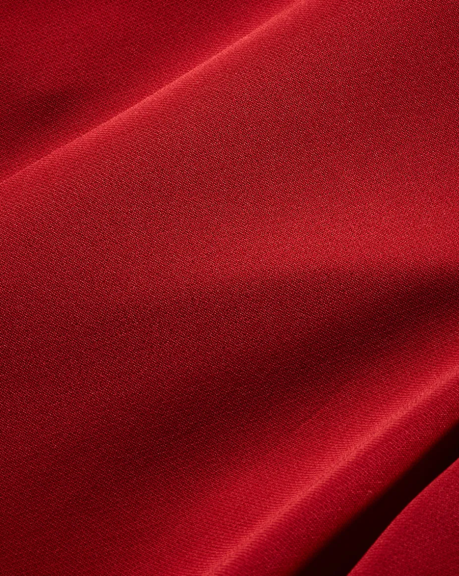 Lebone High Waist Flare Pant in Crimson Red