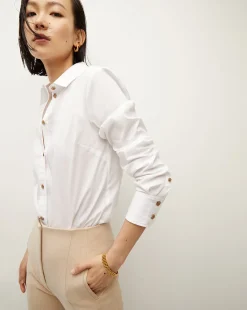 Libby Poplin Button-Down Shirt