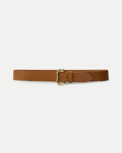 Lidia Leather Belt in Tan
