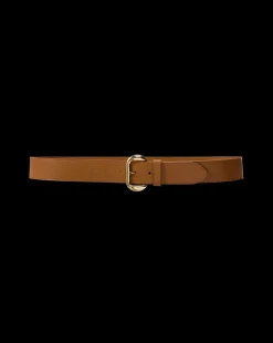 Lidia Leather Belt in Tan