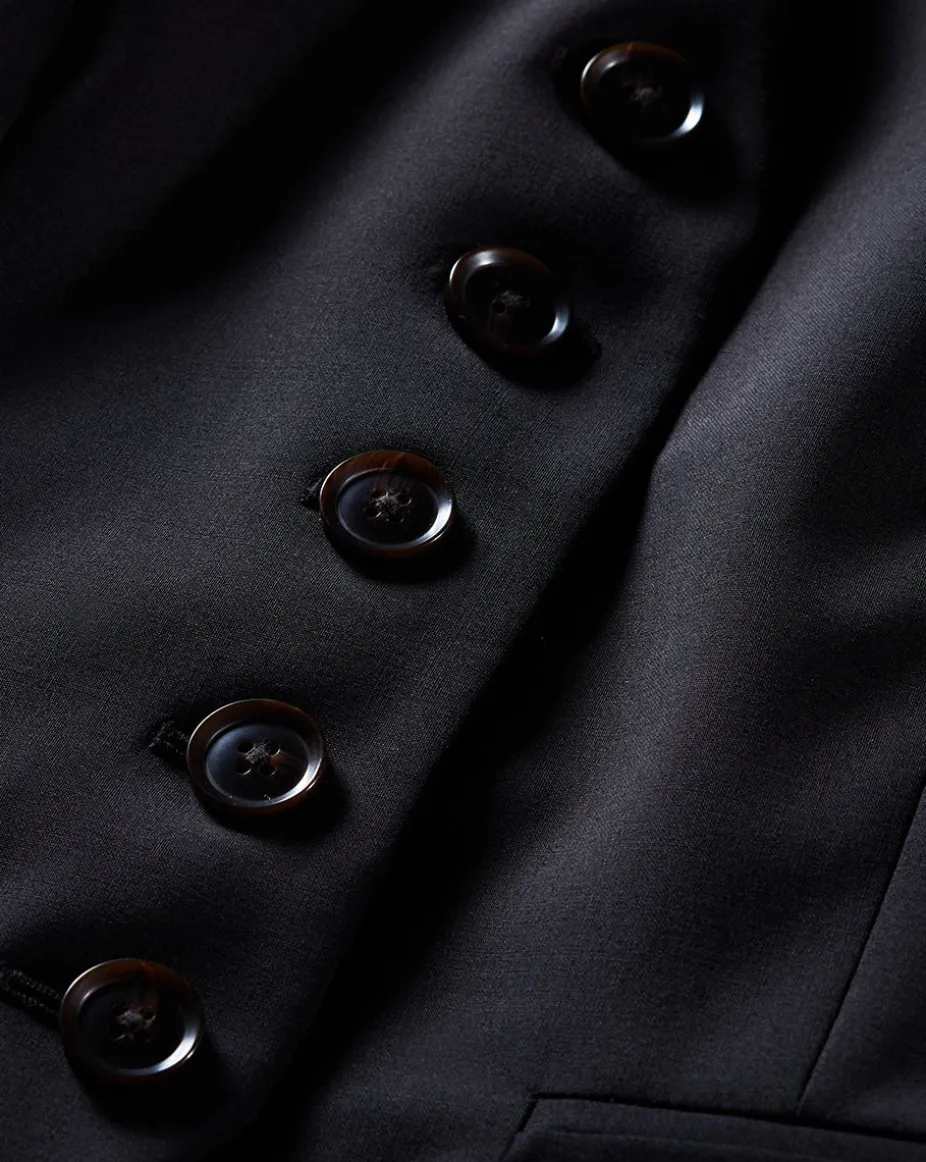 Liff Suit Vest in Black