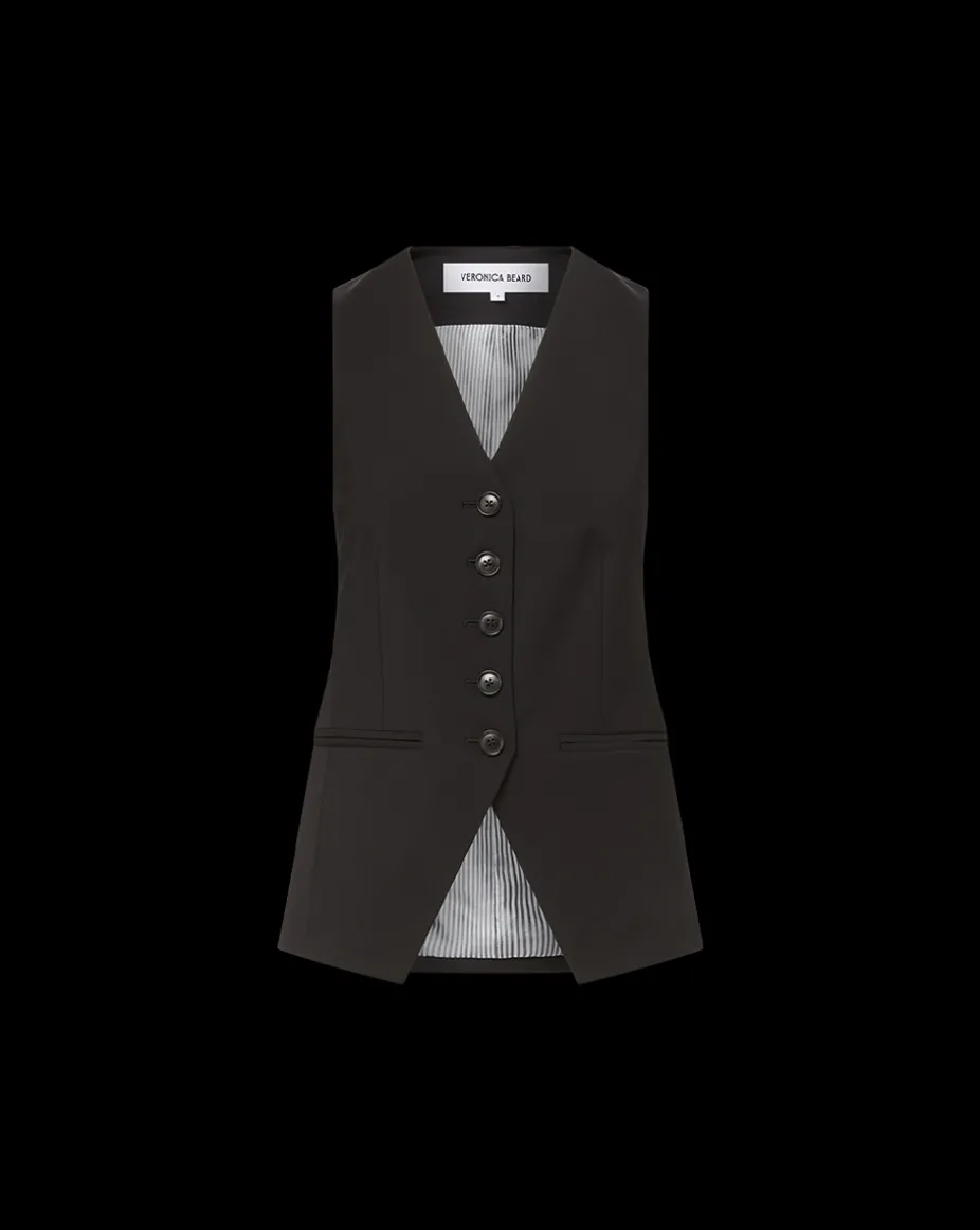 Liff Suit Vest in Black