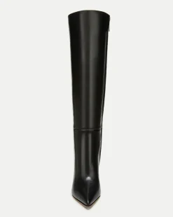 Lisa Leather Tall Boot Wide-Calf