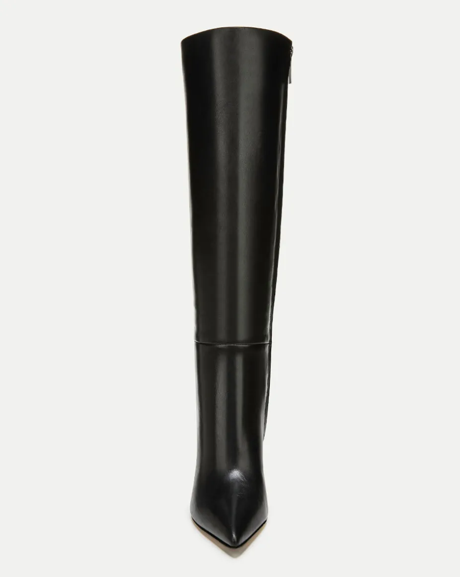Lisa Leather Tall Boot Wide-Calf