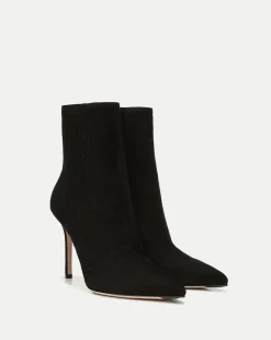 Lisa Suede Stiletto-Heel Bootie