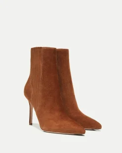 Lisa Suede Stiletto-Heel Bootie