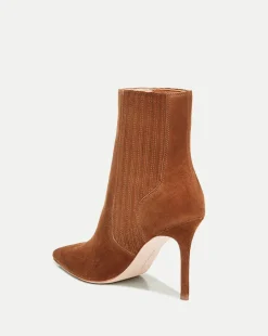 Lisa Suede Stiletto-Heel Bootie