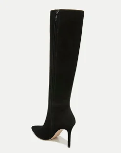 Lisa Suede Tall Boot Wide Calf