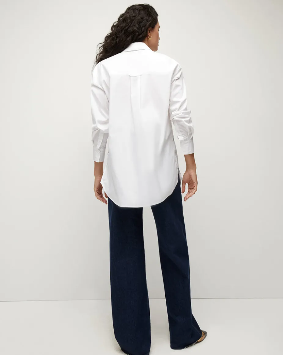 Lloyd Logo Crest White Button-Down Shirt