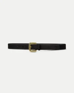 Lola Leather Belt in Black