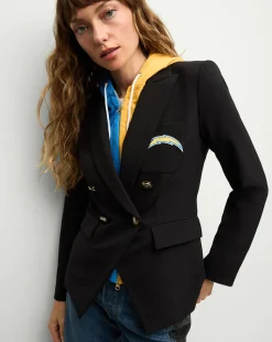 Los Angeles Chargers Dickey Jacket in Black/Gold